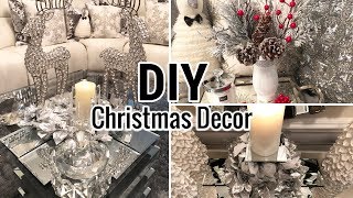 DIY Dollar Tree Christmas Glam Decor  Dollar Tree DIY Glam Decor Ideas [upl. by Elpmid]