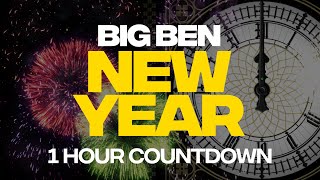 Big Ben 1 Hour Countdown Clock  Auld Lang Syne [upl. by Gnouv14]