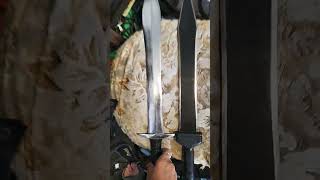 Gladius vs Xiphos Sword vs Machete handmade vs serial [upl. by Eerahs]