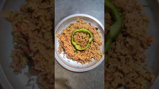 5 Min Capsicum Rice Recipe In Telugu 😋capsicumfriedricetrendingvlo gfoodviral👍SubscribeShort [upl. by Wyly]