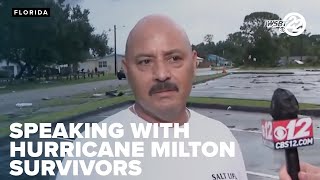 Hurricane Milton survivors in Florida speak on their terrifying experience weathering the storm [upl. by Leroi]