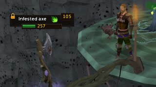 DarkScape progress 3  Infested axes  22K XP per kill [upl. by Adnarem78]