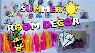 3 DIY ROOMDECOR Ideen Sommer Zimmer dekorieren  Mavie Noelle Anleitung [upl. by Aneerbas]