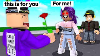 Roblox Im NICE and Give People Flowers [upl. by Aklam]