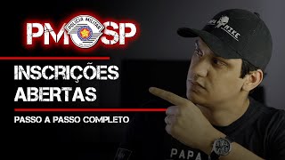 Passo a passo Inscrições abertas para Soldado PMSP Vunesp  Prova 12022023  por Leandro Fajan [upl. by Nhguahs]