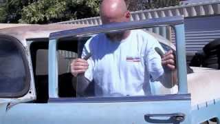 How to Remove Front Door Glass Sedan and Wagon  Danchuk USA [upl. by Enyawd558]