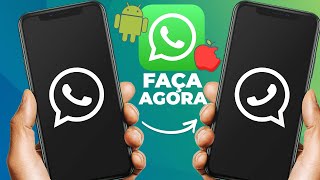 COMO TRANSFERIR suas CONVERSAS no WHATSPP do ANDROID para o IPHONE 15 sem redefinição de fábrica [upl. by Nahc]