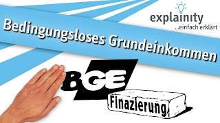 Bedingungsloses Grundeinkommen einfach erklärt explainity® Erklärvideo [upl. by Rosemare]