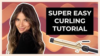 Curling Hair With A Curling Iron  For Beginners  How To Add Volume With A Curling iron [upl. by Rollecnahc64]