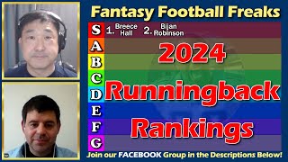 Fantasy Football 2024 Runningback Rankings Dynasy Leagues fantasyfootballdynasty fantasyfootball [upl. by Aikemahs]