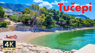 Tucepi Croatia 🇭🇷 4K Makarska Riviera Walking Tour 2023 [upl. by Kress]