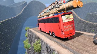 🔴LIVE 066 Horrible Journey Carrying Overflowing Passengers Bus The Deadliest eurotrucksimulator2 [upl. by Lawtun]