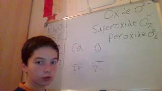 oxide superoxide peroxide [upl. by Dotti]