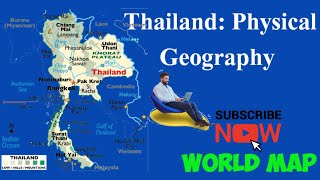 Thailand Map with Physical Features Physical Geography of Thailand Thailand Map 2023 [upl. by Notirb]