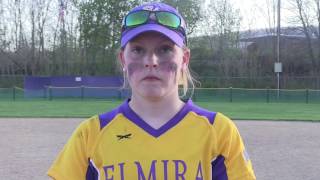 Elmira College Softball PostGame Interview with Hannah Lundgren 18 [upl. by Obadias]