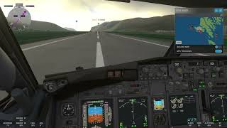 Microsoft Flight Simulator xbox landing Pmdg 737600 [upl. by Nrehtac32]