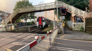 Late Start Double Stay Nantwich Station Level Crossing  Cheshire [upl. by Ardnasirhc865]