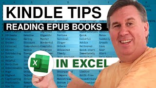 Excel  Use ePub Format Books on Your Kindle  Part 2  Episode 1524C [upl. by Etiam]