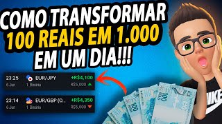 COMO TRANSFORMAR R10000 em R1000 em 1 DIA  MESMO SENDO INICIANTE EM OPÇÕES BINÁRIAS  2024 [upl. by Tsugua]