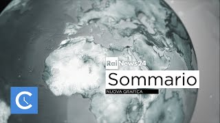 Rai News 24  Nuova grafica sommario [upl. by Lila949]