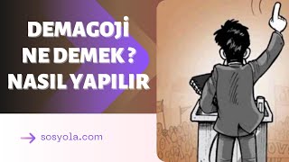 Demagoji Ne Demek Demagoji Nasıl Yapılır [upl. by Annahtur]