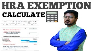 HRA Calculation Income Tax  HRA Exemption for Salaried Employees  HRA EXEMPTION Us1013aclaim [upl. by Tnecniv]