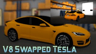 V8 Tesla Swap Greenville Roleplay  Greenville Roblox [upl. by Adnolor846]