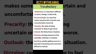 IELTS Writing and Speaking Vocabulary ieltswithkamal ieltsvocabulary shorts ielts [upl. by Ayet]