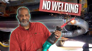 Super Easy MUFFLER REPLACEMENT with NO WELDING [upl. by Sajovich]