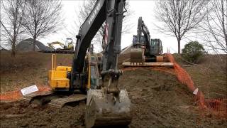 Excavators Loading Out Mud [upl. by Hibben]