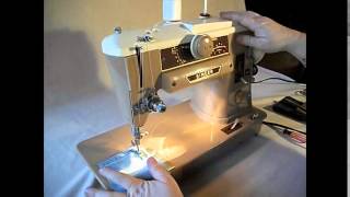 Singer 401A Sewing Machine Demo Video [upl. by Bayly]