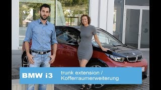 BMW i3 BEV trunk extension  Kofferraumerweiterung [upl. by Notwal]