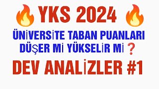 2024 Üniversitelerin Taban puanları düşer mi yükselir mi  🔥 yks2024 [upl. by Vanni872]