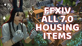 ALL New FFXIV 70 Housing Items [upl. by Cuttie]