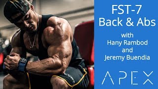 FST7 Back amp Abs Workout  Hany Rambod [upl. by Whitaker]