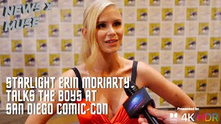 Starlight Erin Moriarty Talks The Boys at San Diego ComicCon [upl. by Nola434]