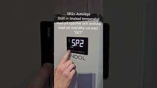 Ställa in temperaturer på EcoHeat 160200260 [upl. by Fabe]