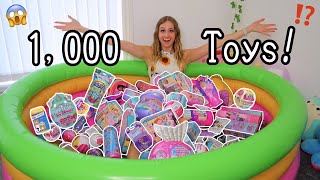 I FILLED MY SWIMMING POOL WITH 1000 MYSTERY TOYS😱💦👙⁉️ LUCKY DIP CHALLENGE👀  Rhia Official♡ [upl. by Anirazc]