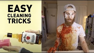 Testing VIRAL 5 Minute Cleaning Hacks [upl. by Venuti977]