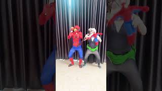 polipop vs monster dancing shorts spiderman funny [upl. by Jeanne]