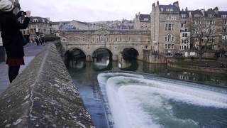 Pulteney Bridge amp Weir Bath England [upl. by Nillad]