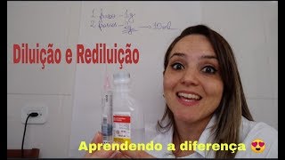 O que significa DILUIR PARA 10 ML  Cálculo de Medicação  Aula 13 [upl. by Alilad]