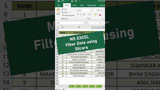 MS Excel Easy Data Filtering using Slicers 🔍 [upl. by Edme359]