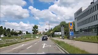 Driving from Glattbrugg to Zürich Flughafen [upl. by Ravo]