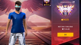 🔴First V badge India Top 10 Grandmaster Lobby  Go For Top 1  Mobile Player BR Rank Free Fire LIve [upl. by Einama]