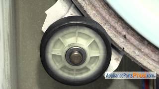 How To WhirlpoolKitchenAidMaytag Drum Support Roller 12001541 [upl. by Wurtz]