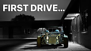 JEEP SWAPPED CORVETTE  First Drive [upl. by Branscum182]