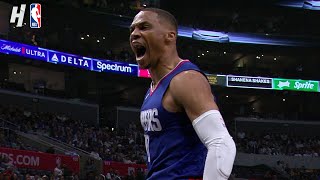 Russell Westbrook gets a technical for showing emotion after his dunk [upl. by Ott]