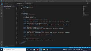 Registration form using HTML CSS PHP MYSQL DATABASE [upl. by Dysart]