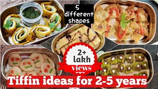 5 nutritious Tiffin recipes for toddlersTiffin ideas for 4 years oldIndian tiffin box ideas 4 year [upl. by Presley]